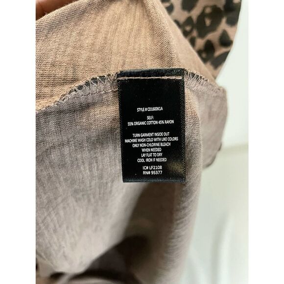 Sanctuary Bryanna Knit Dress Brown Leopard Animal Print Dress XXL NEW - Picture 3 of 7